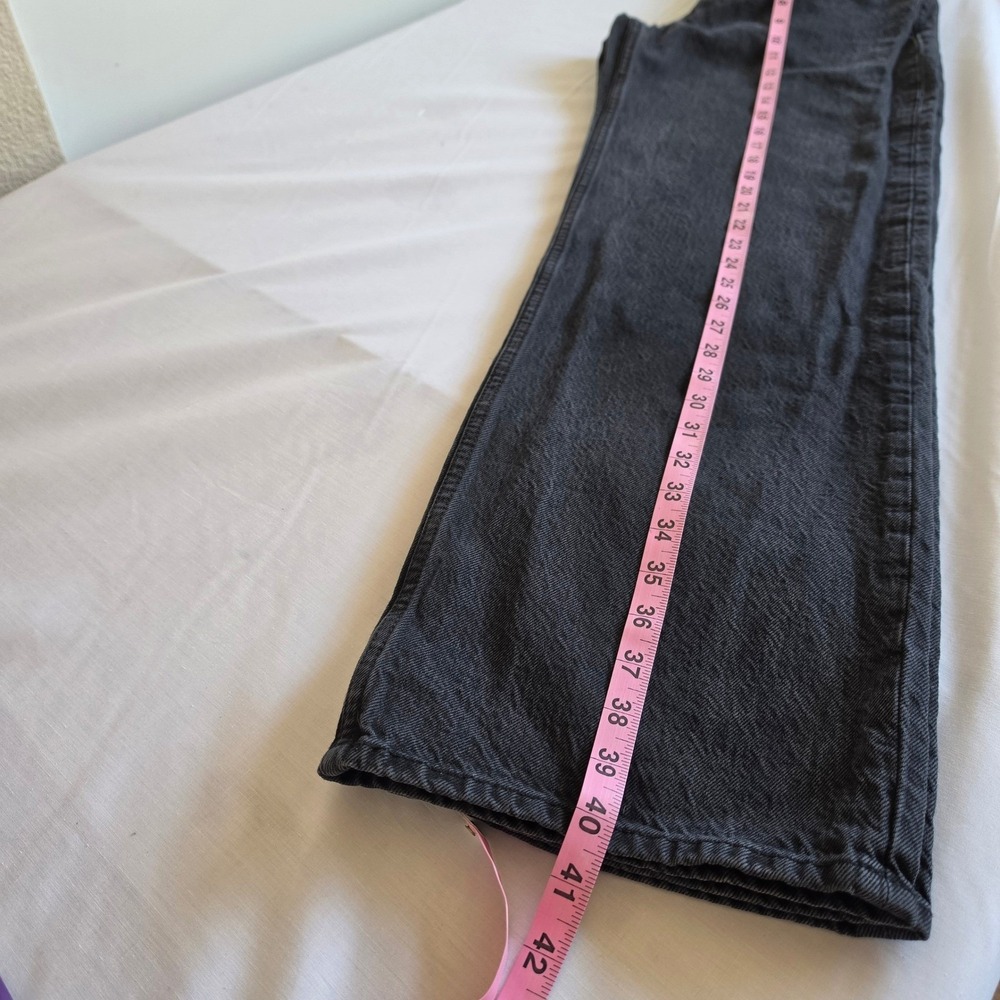 Abercrombie & Fitch The Loose High Rise Jeans Washed Black 26 2R - Picture 9 of 11